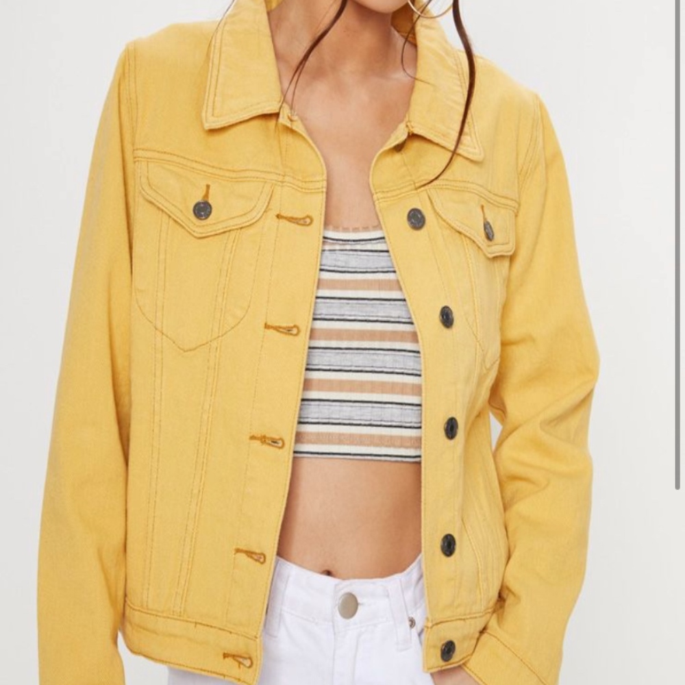 Denim Yellow Jacket